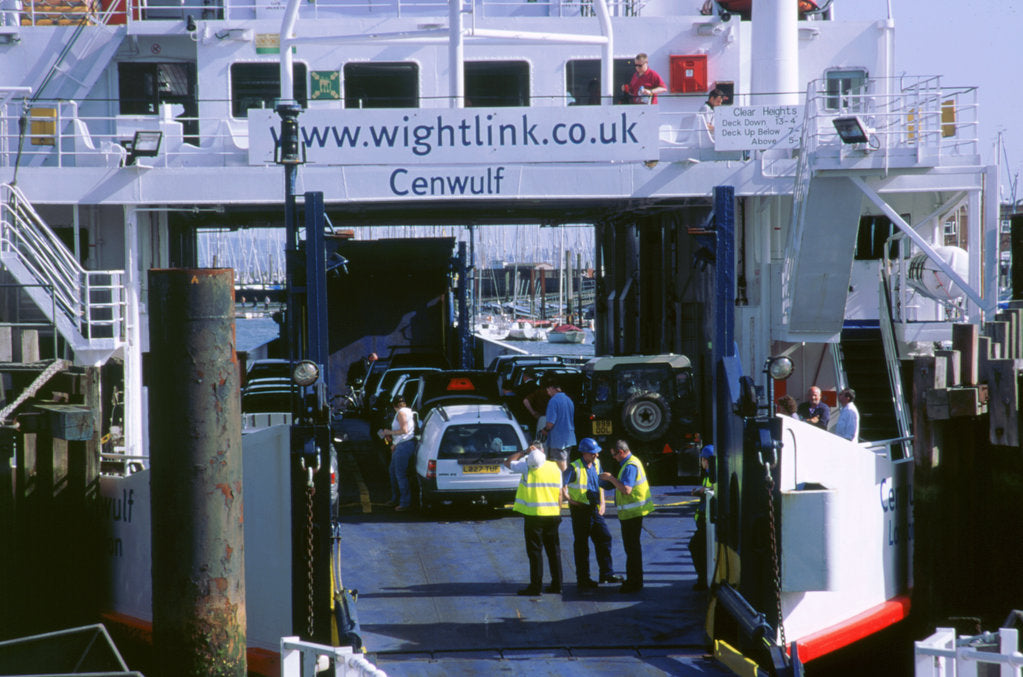 Detail of Lymington Car Ferry bound for Yarmouth, Isle of Wight, 2000 by Unknown