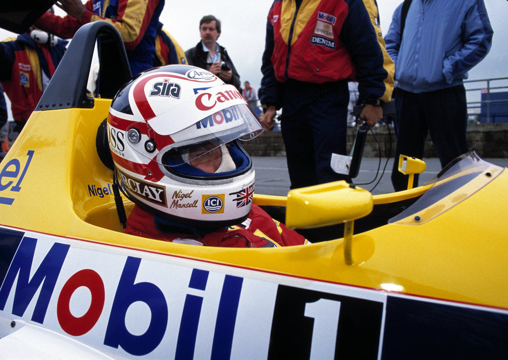 Detail of Nigel Mansell. by Unknown
