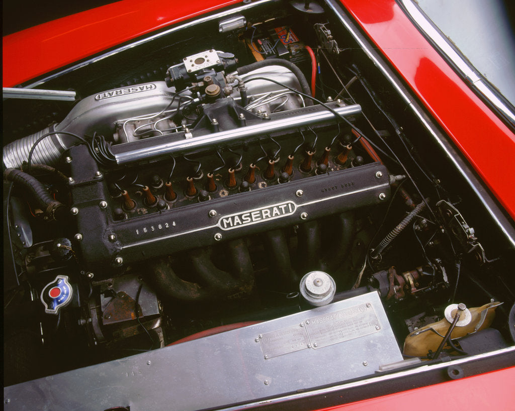Detail of 1964 Maserati Sebring 3500gt engine by Unknown