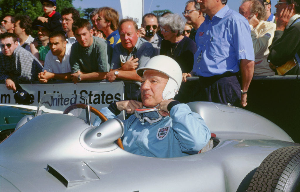 Detail of Stirling Moss prepares for the off. Goodwood festival of speed by Unknown