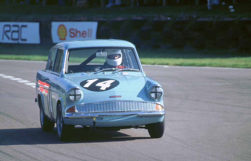 Detail of Ford Anglia races at 1998 Goodwood revival by Unknown