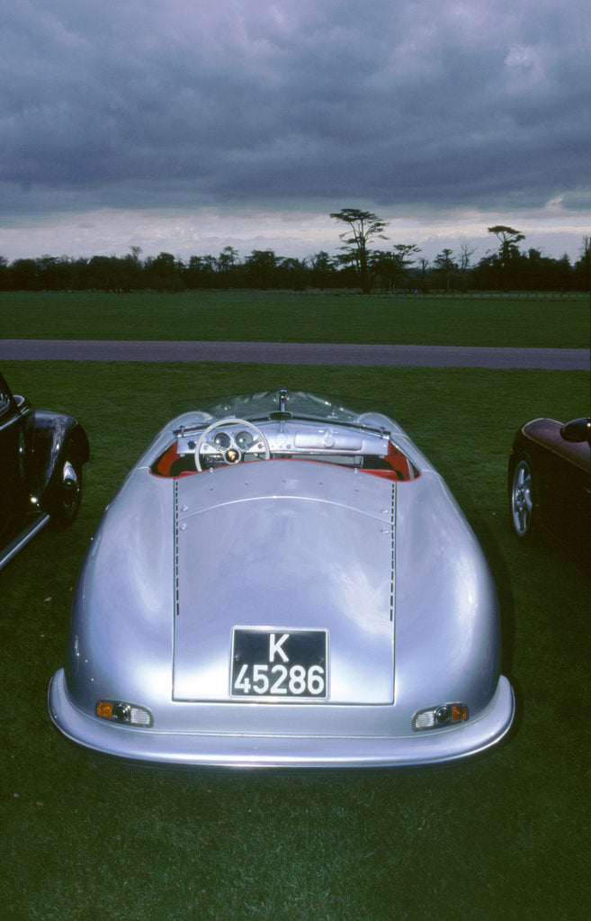 Detail of Rear view of Porsche spyder by Unknown