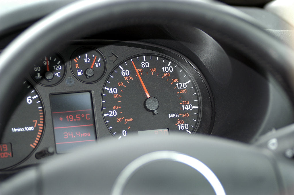 Detail of Speedo at 70 mph by Unknown