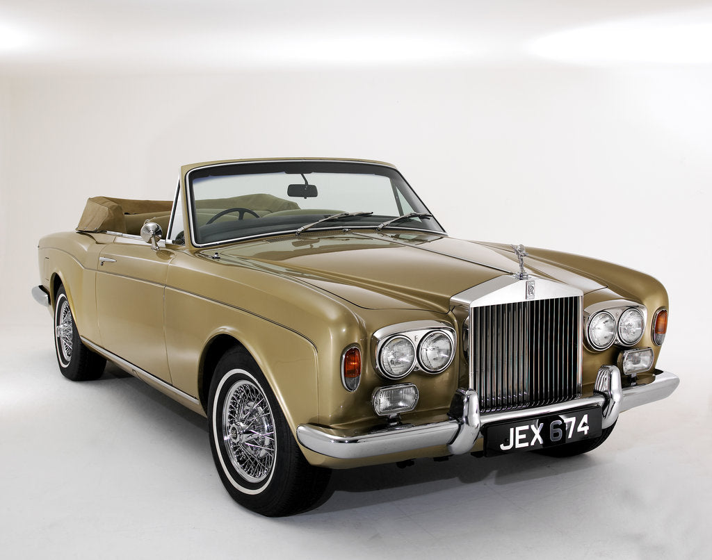 Detail of 1975 Rolls Royce Corniche convertible by Unknown