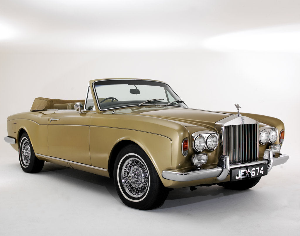 Detail of 1975 Rolls Royce Corniche convertible by Unknown