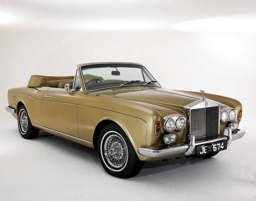 Detail of 1975 Rolls Royce Corniche convertible by Unknown