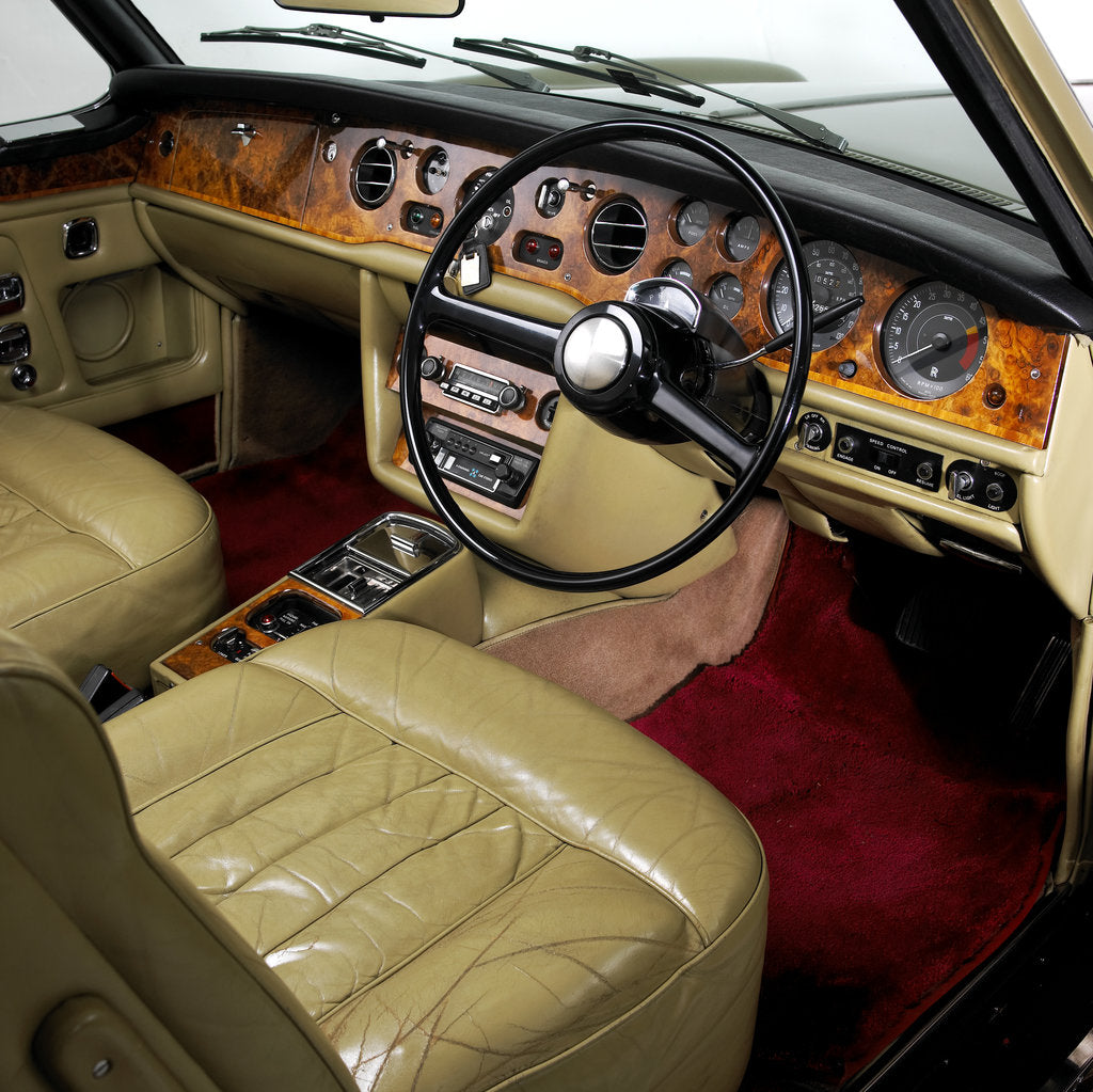 Detail of 1975 Rolls Royce Corniche convertible by Unknown