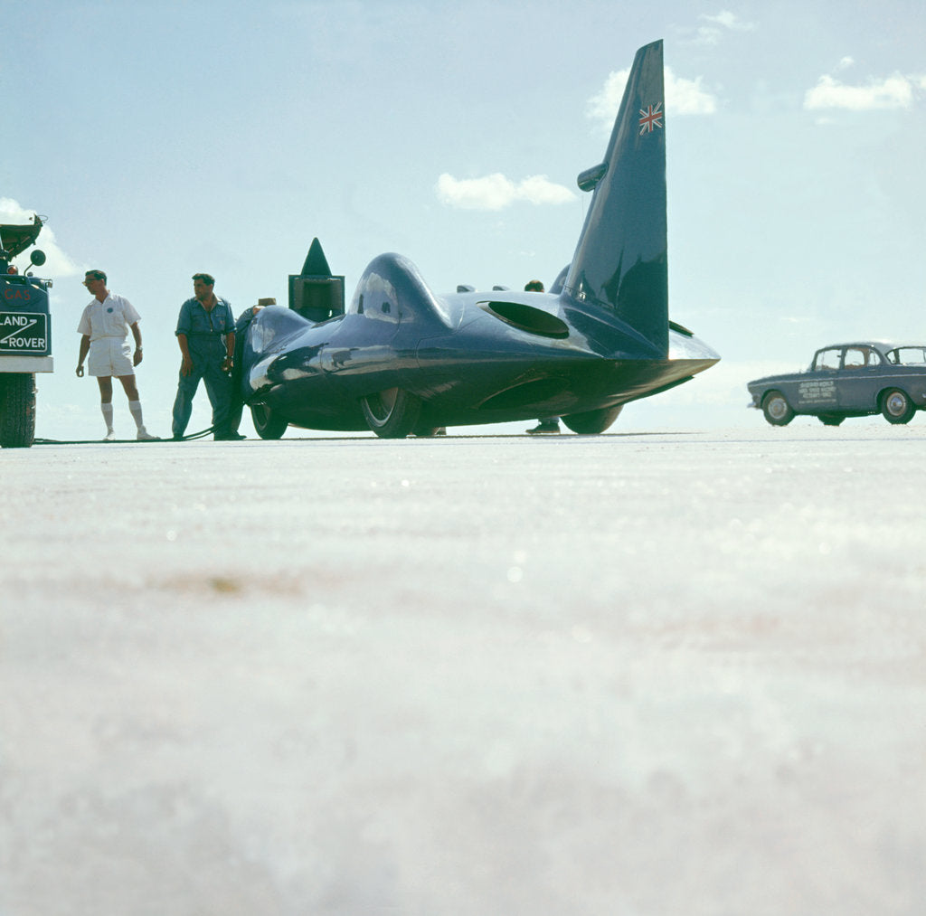 Detail of 1963 Bluebird CN7 at Lake Eyre, Australia by Unknown