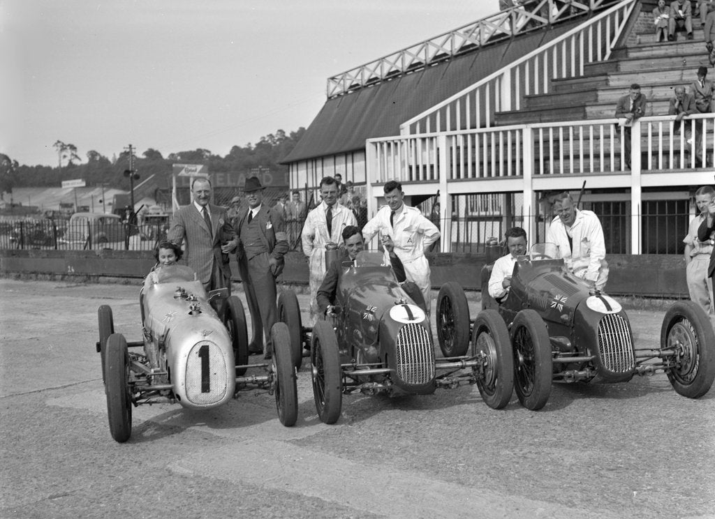 Detail of Austin 7 works team, Brooklands 1937 by Bill Brunell