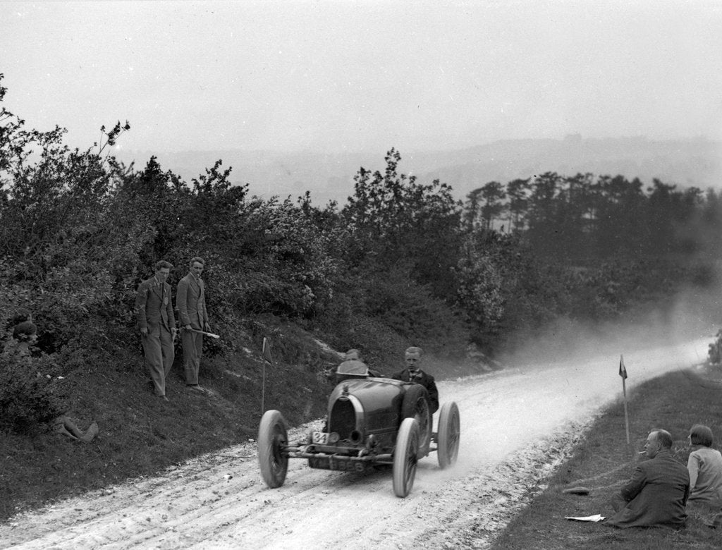 Detail of Bugatti Type 35 of WD Phillips setting the fastest time in an acceleration test by Bill Brunell