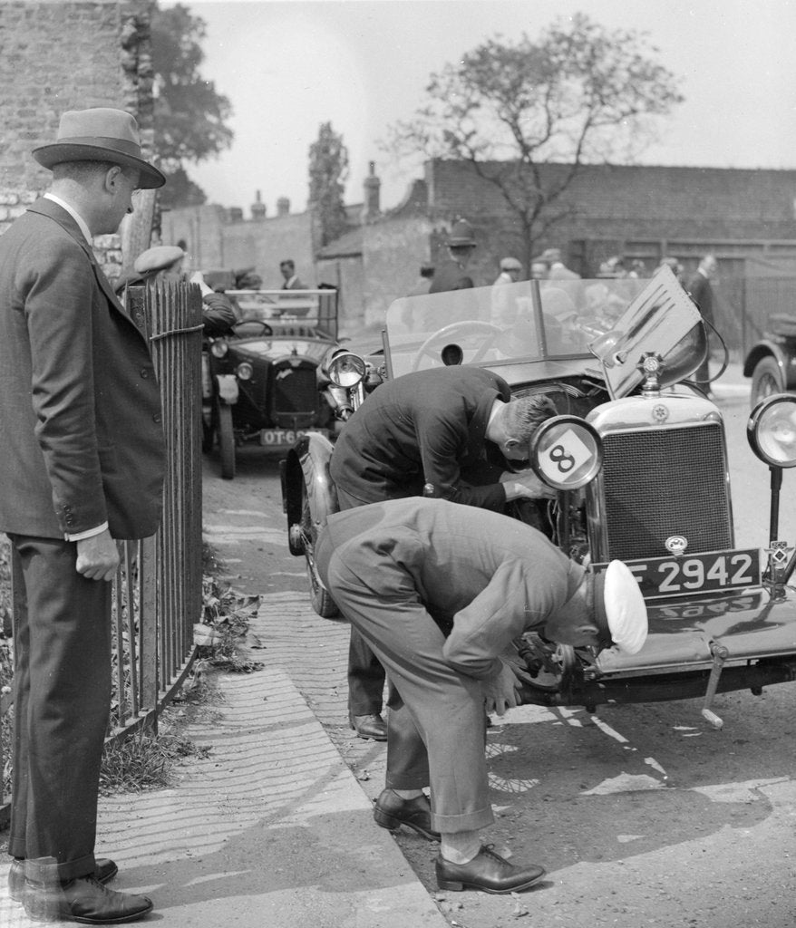 Detail of Inspecting the Star car of B Mott by Bill Brunell