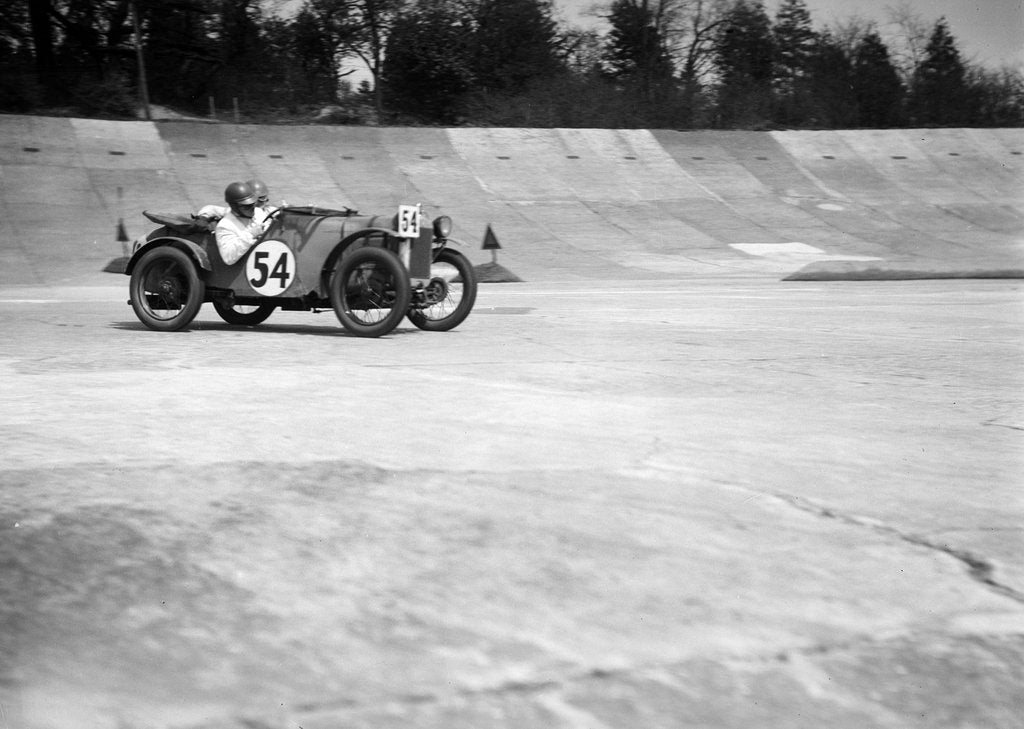 Detail of Austin Ulster of Victoria Worsley and R Latham-Boote, JCC Double Twelve race, Brooklands, 1931 by Bill Brunell