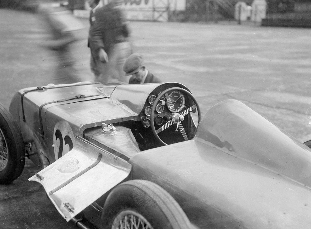 Detail of Cocckpit of Arthur Francis Ashby's special-bodied Riley 9 Brooklands, Brooklands, 1932 by Bill Brunell