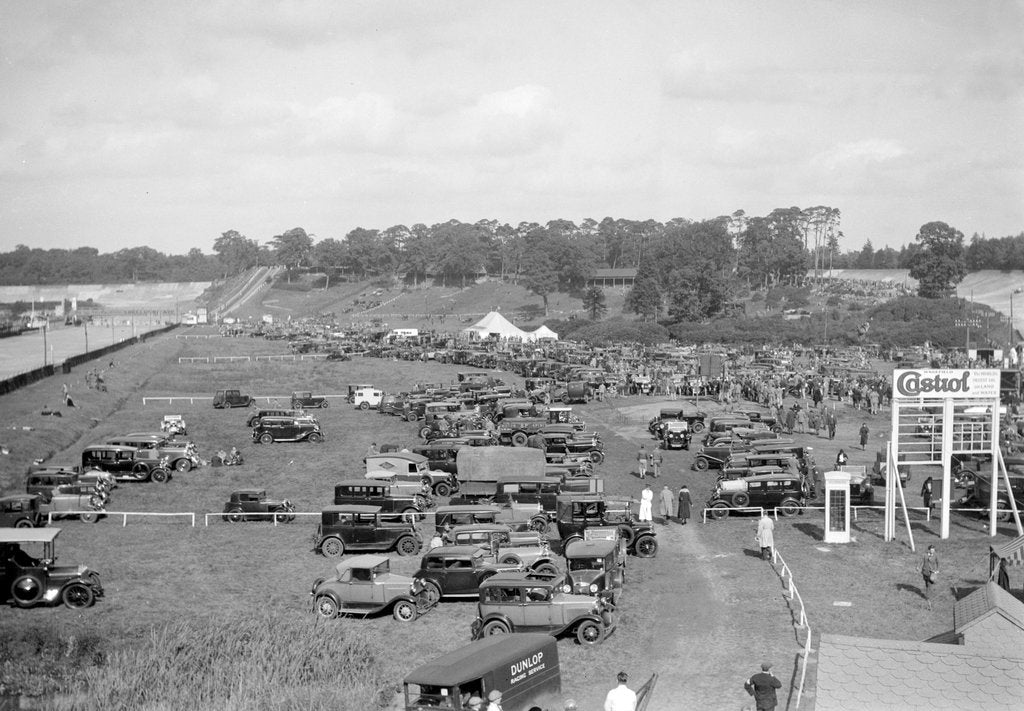 Detail of Car park at Brooklands motor racing circuit by Bill Brunell