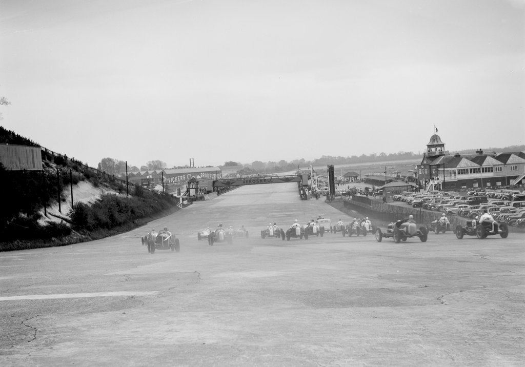 Detail of JCC International Trophy, Brooklands, 7 May 1938 by Bill Brunell