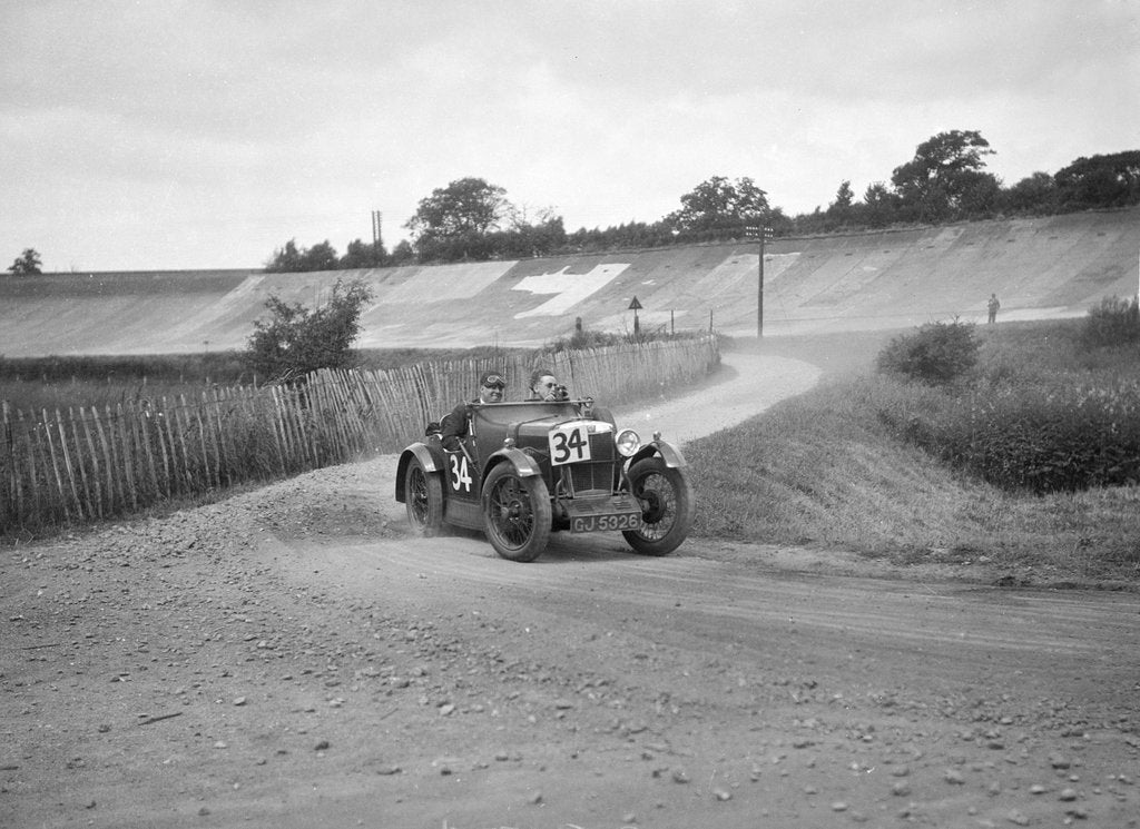 Detail of CE Wood's MG M Le Mans, JCC Members Day, Brooklands, 4 July 1931 by Bill Brunell