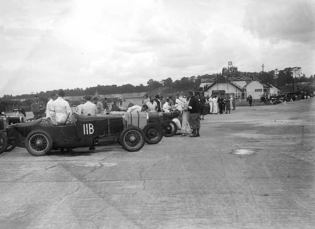 Detail of Frazer-Nash of WL Mummery at the LCC Relay GP, Brooklands, 25 July 1931 by Bill Brunell