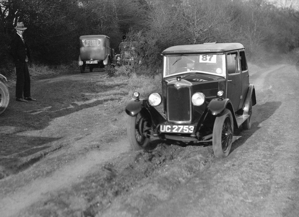 Detail of Riley Monaco taking part in a trial by Bill Brunell