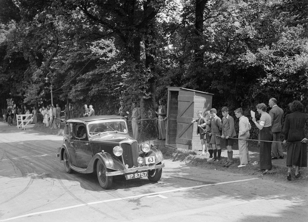 Detail of LA Forty's Riley Falcon at the MCC Torquay Rally, July 1937 by Bill Brunell