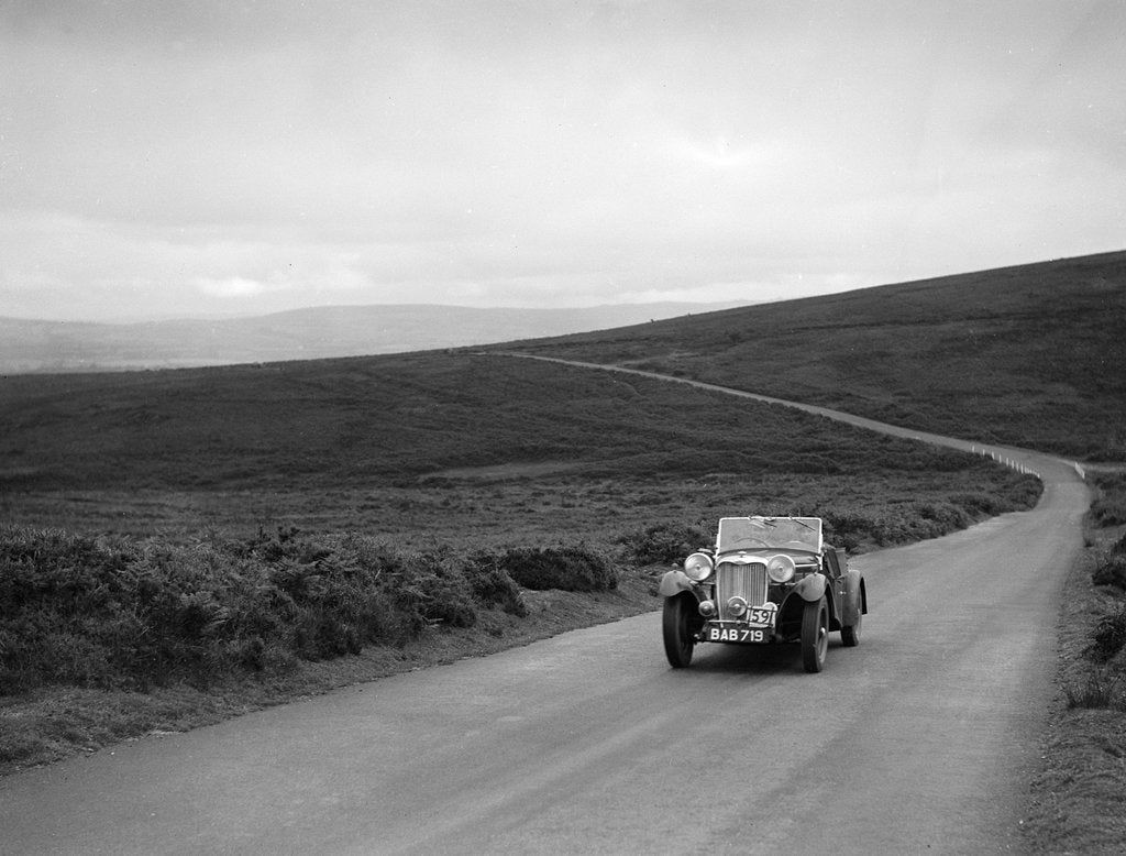 Detail of John Donald Barnes' Autosports team Singer B37 at the MCC Torquay Rally, July 1937 by Bill Brunell