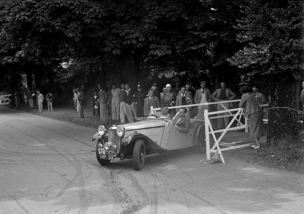 Detail of GL Boughton's Singer B37, winner of a premier award at the MCC Torquay Rally, July 1937 by Bill Brunell