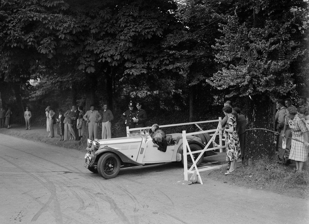 Detail of DE Harris' Singer B37, winner of a silver award at the MCC Torquay Rally, July 1937 by Bill Brunell