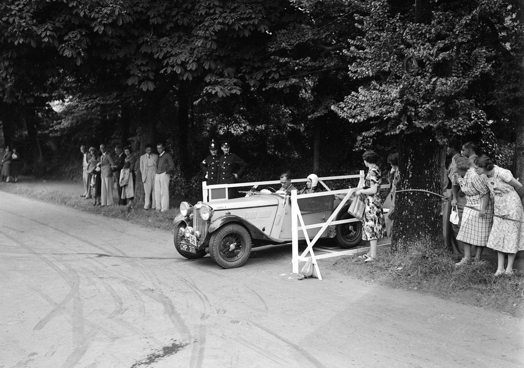 Detail of WC Butler's Singer B37, winner of a premier award at the MCC Torquay Rally, July 1937 by Bill Brunell