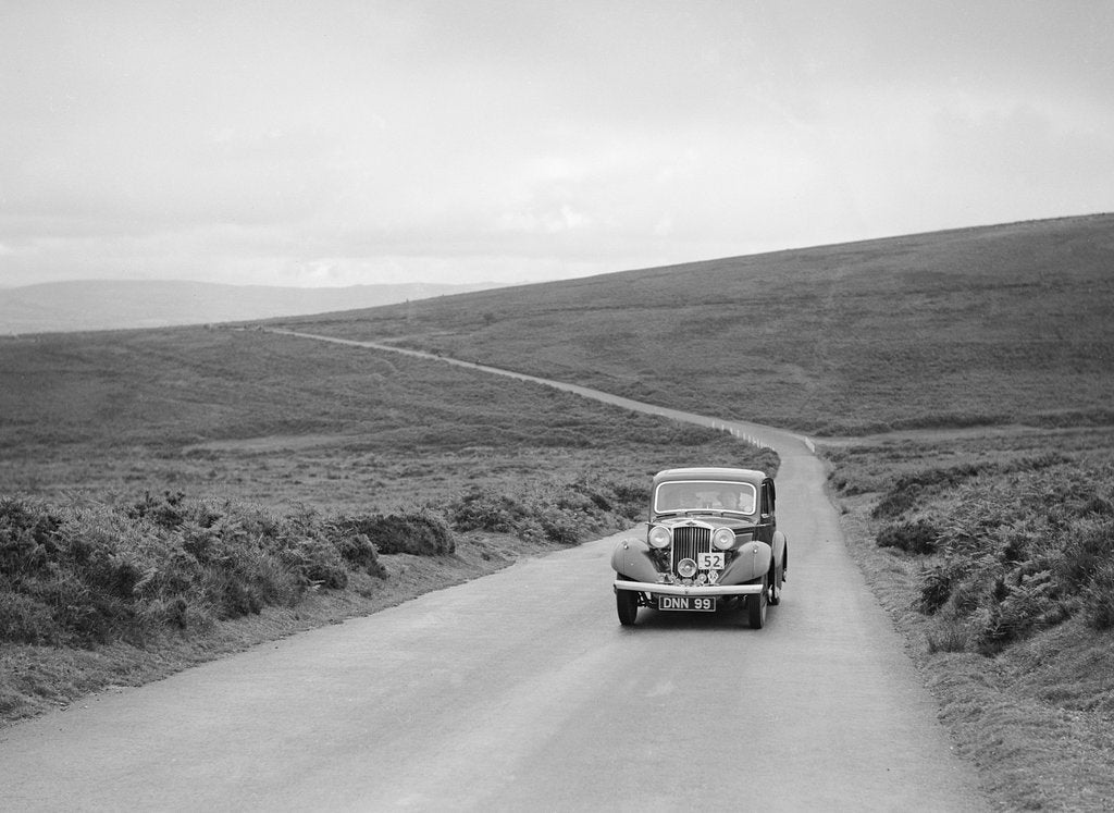 Detail of Talbot 10 of CRY King, winner of a bronze award at the MCC Torquay Rally, July 1937 by Bill Brunell