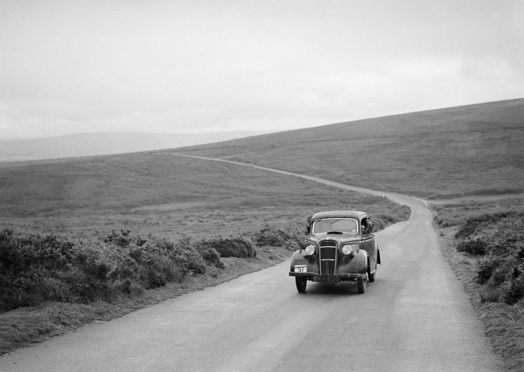 Detail of Ford 10 of AF Eadon, winner of a silver award at the MCC Torquay Rally, July 1937 by Bill Brunell