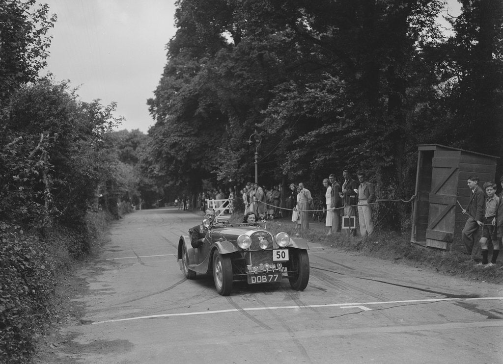 Detail of Morgan of TH Cole Jr at the MCC Torquay Rally, July 1937 by Bill Brunell