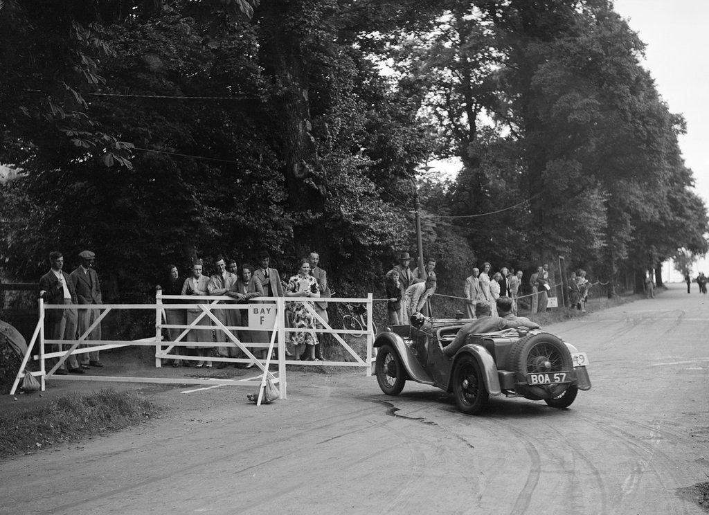 Detail of WH Scriven's Austin 7 Grasshopper, winner of a silver award at the MCC Torquay Rally, July 1937 by Bill Brunell