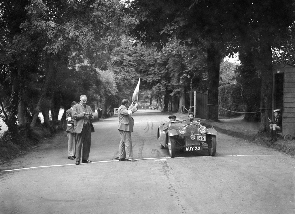 Detail of GH Goodall's 1936 Morgan 4/4, winner of a bronze award at the MCC Torquay Rally, July 1937 by Bill Brunell