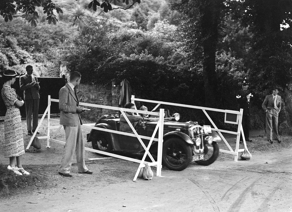 Detail of Austin 7 of CD Buckley, winner of a premier award at the MCC Torquay Rally, July 1937 by Bill Brunell