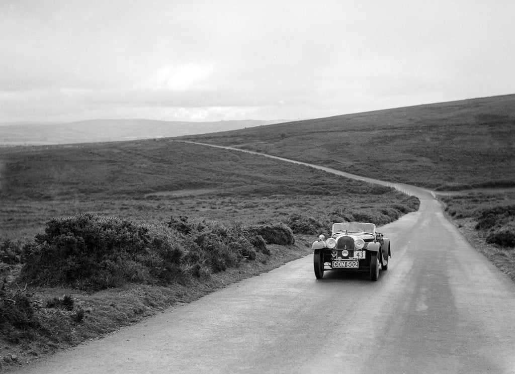 Detail of Morgan of LH Coney, winner of a silver award at the MCC Torquay Rally, July 1937 by Bill Brunell