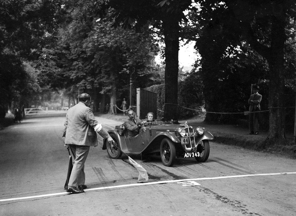 Detail of Austin 7 of JG Orford, winner of a premier award at the MCC Torquay Rally, July 1937 by Bill Brunell