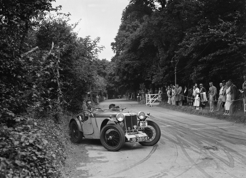 Detail of JA Bastock's MG PA, winner of a silver award at the MCC Torquay Rally, July 1937 by Bill Brunell