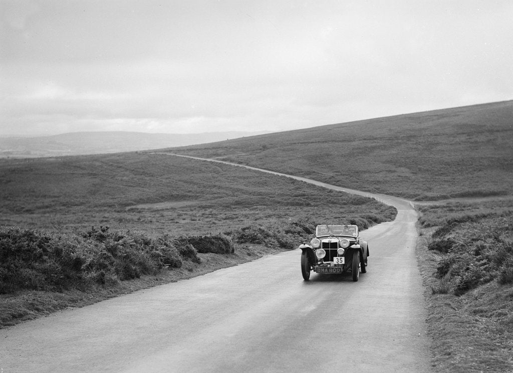 Detail of MG PA of R Bayles, winner of a bronze award at the MCC Torquay Rally, July 1937 by Bill Brunell