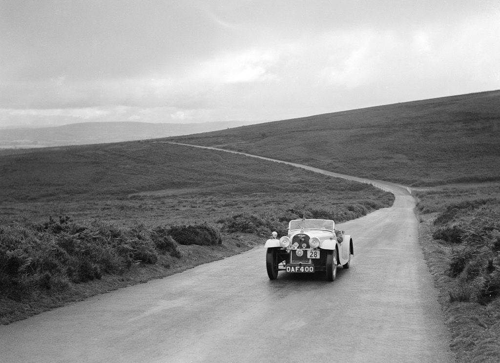 Detail of Morgan 4/4 of JC Harris competing at the MCC Torquay Rally, July 1937 by Bill Brunell