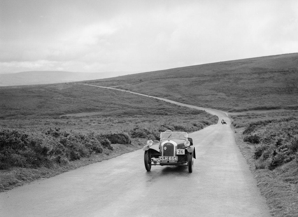 Detail of Morgan 3 wheeler of AS Pratt, winner of a silver award at the MCC Torquay Rally, July 1937 by Bill Brunell