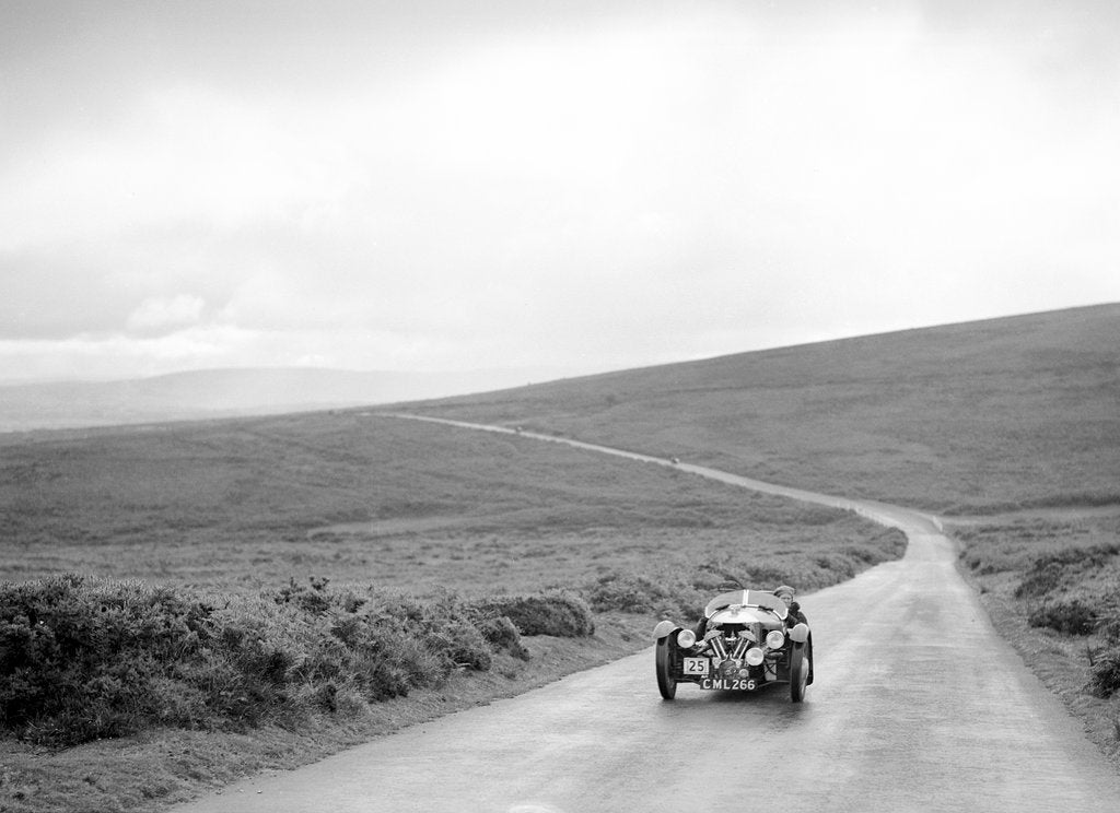 Detail of Morgan 3 wheeler of JF Kentish, winner of a bronze award at the MCC Torquay Rally, July 1937 by Bill Brunell