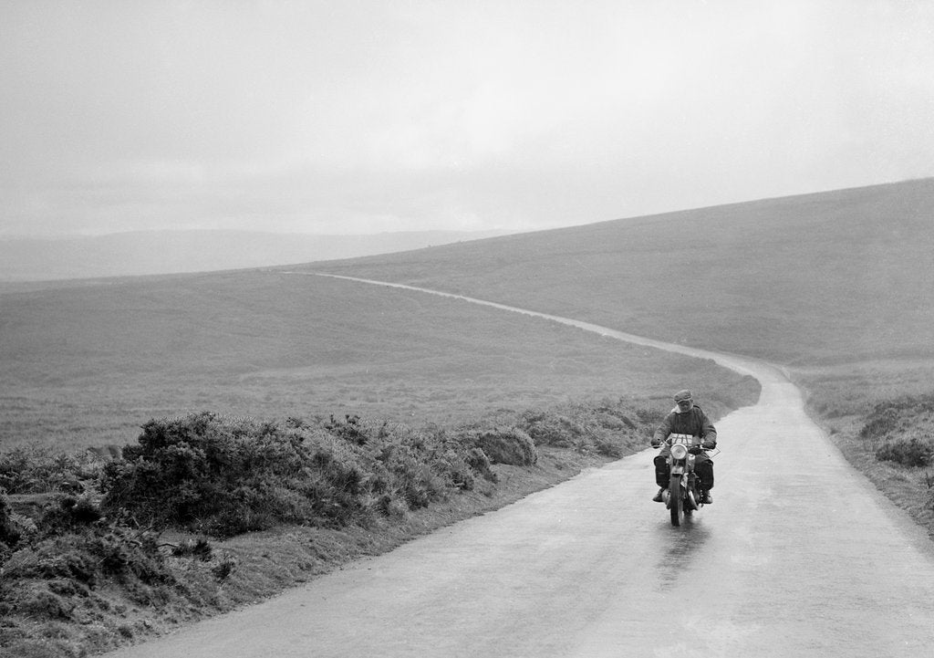 Detail of 500 cc DKW of GEH Godber-Ford, winner of a premier award, MCC Torquay Rally, July 1937 by Bill Brunell