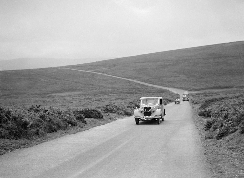 Detail of Riley of JM Laing, winner of a bronze award at the MCC Torquay Rally, July 1937 by Bill Brunell