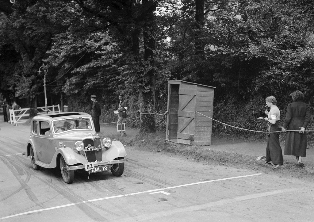 Detail of Riley of JM Laing, winner of a bronze award at the MCC Torquay Rally, July 1937 by Bill Brunell