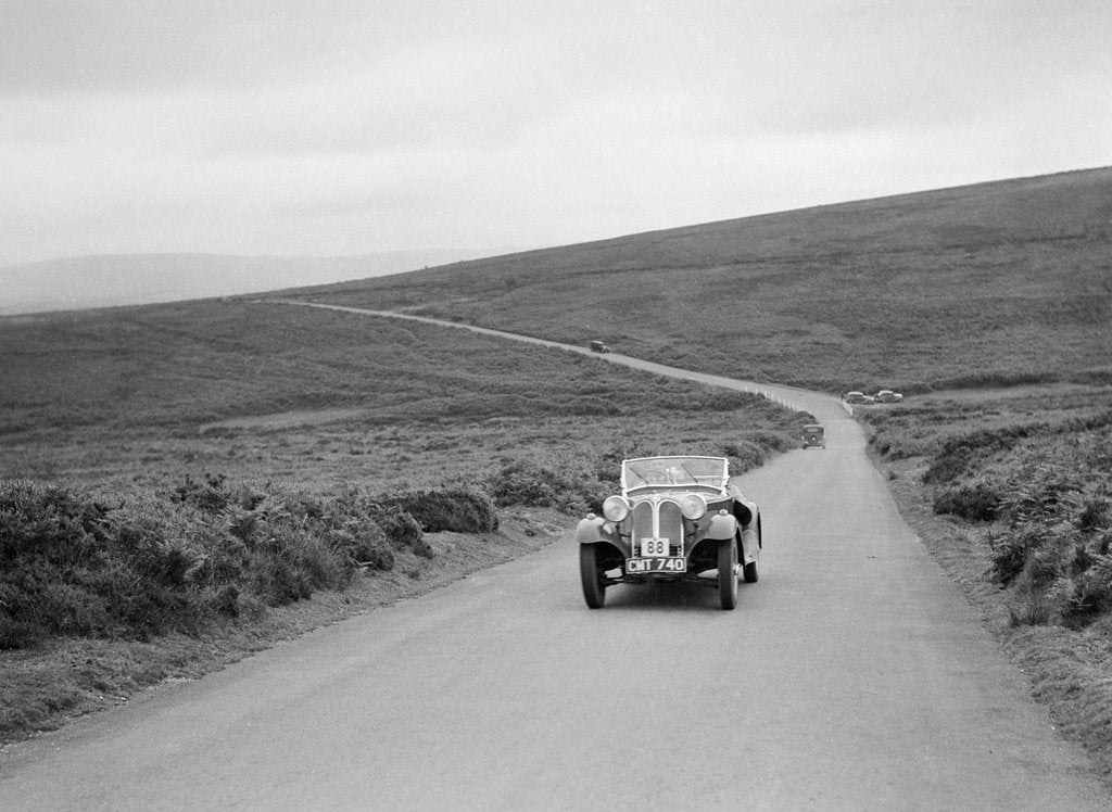Detail of 1935 Frazer-Nash BMW of DN Leon competing at the MCC Torquay Rally, July 1937 by Bill Brunell