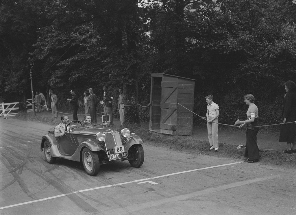 Detail of 1935 Frazer-Nash BMW of DN Leon competing at the MCC Torquay Rally, July 1937 by Bill Brunell