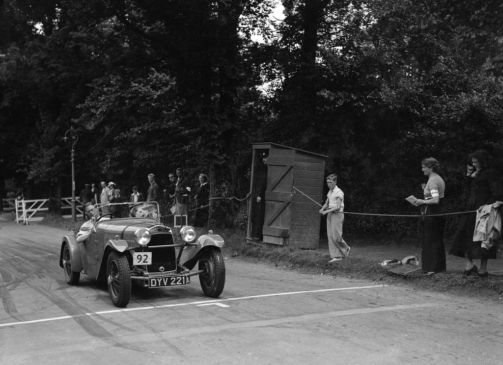Detail of Peter Clark's HRG, winner of a silver award at the MCC Torquay Rally, July 1937 by Bill Brunell