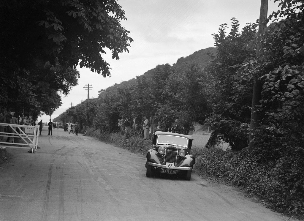 Detail of AC Westwood's Talbot 10, winner of a silver award at the MCC Torquay Rally, July 1937 by Bill Brunell
