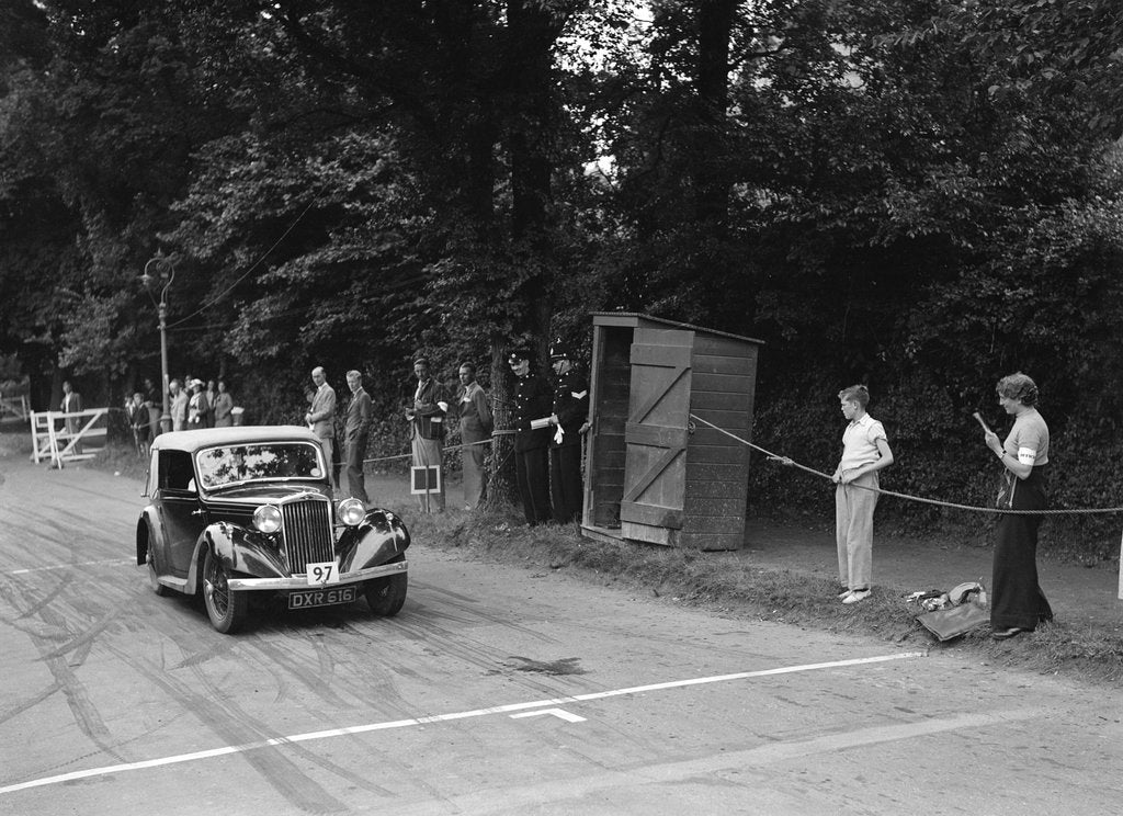 Detail of AC Westwood's Talbot 10, winner of a silver award at the MCC Torquay Rally, July 1937 by Bill Brunell