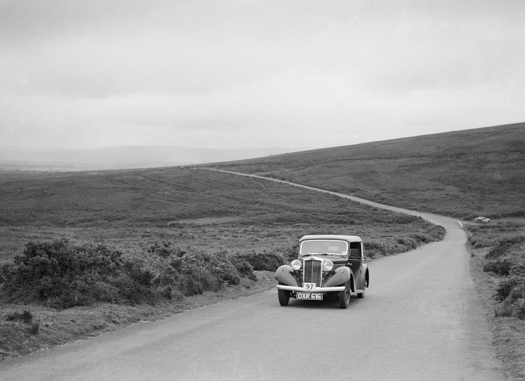 Detail of AC Westwood's Talbot 10, winner of a silver award at the MCC Torquay Rally, July 1937 by Bill Brunell