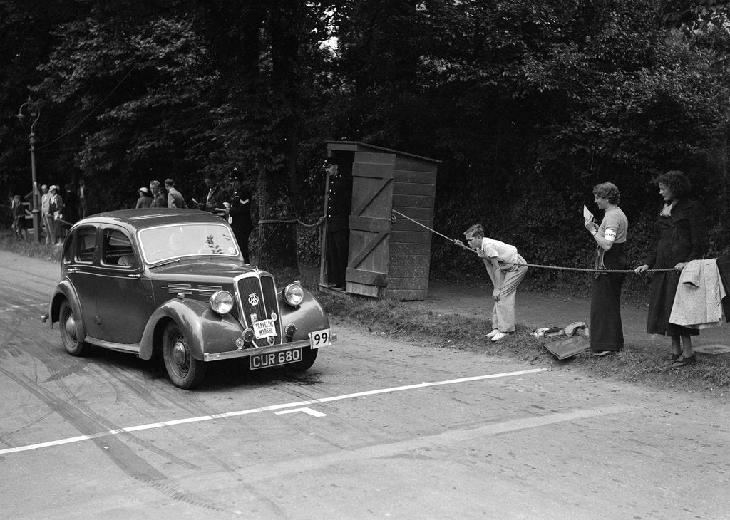 Detail of Standard Flying 12 of WJ Haward, winner of a bronze award at the MCC Torquay Rally, July 1937 by Bill Brunell